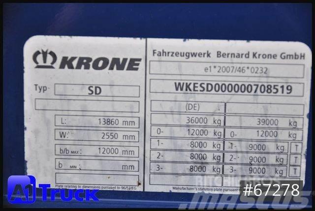 Krone SDK 27, Koffer, Doppelstock, 1 Vorebsitzer Dobozos félpótkocsik
