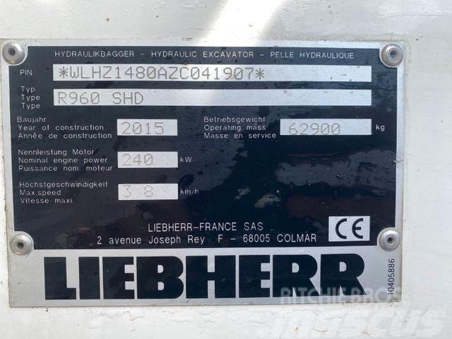 Liebherr R960 SHD ** BJ. 2015* 10.000H/Klima/ZSA/TOP Zust Lánctalpas kotrók