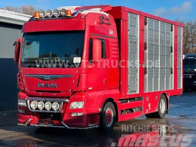 MAN TGX 18.580 Euro 6 3.Stock FINKL Hubdach,Tränke Állatszállító teherautók