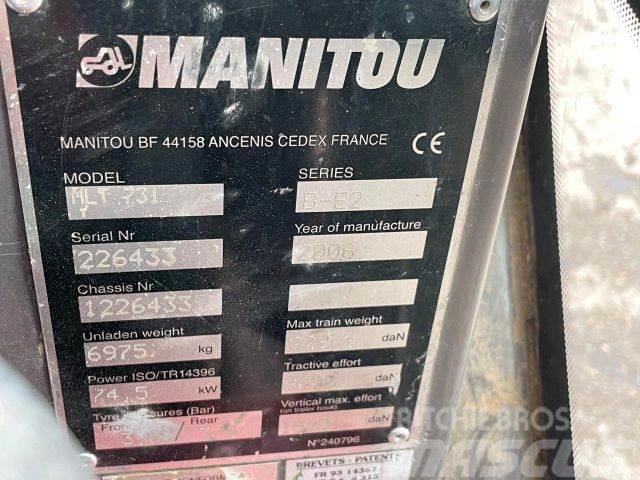 Manitou MTL731 frontloader 4x4 VIN 433 Gumikerekes homlokrakodók