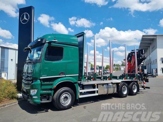 Mercedes-Benz Arocs 2651 L 6x4 + Kran: Epsilon M12Z91 Rönkszállító teherautók