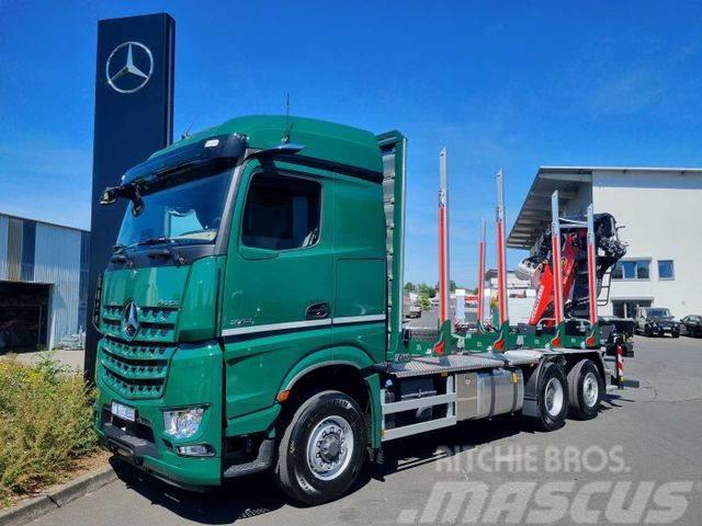 Mercedes-Benz Arocs 2751 L 6x2 (6x4) HAD + Kran: Epsilon M12Z Rönkszállító teherautók