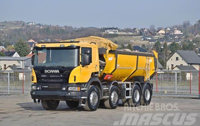Scania P400 * Kipper / Apshfalt * 8x4 Billenő teherautók
