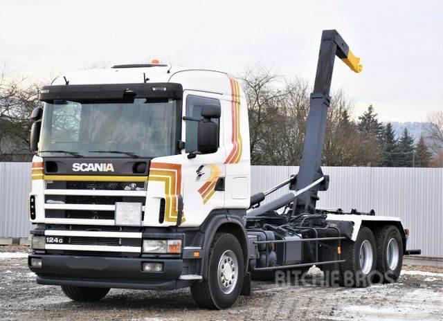 Scania R124 470 Abrollkipper *6x2* Top Zustand ! Horgos rakodó teherautók