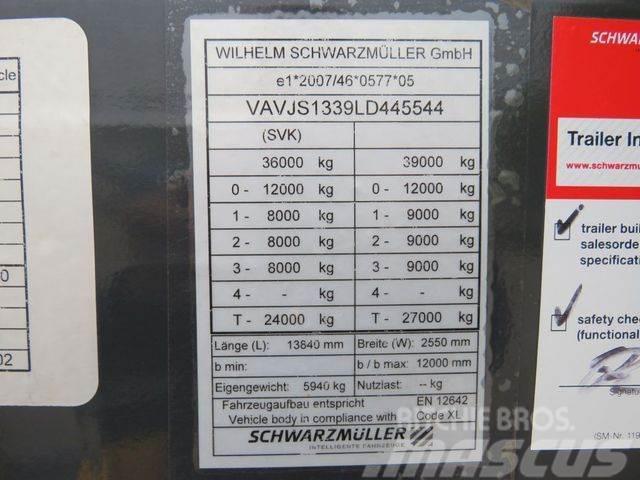 Schwarzmüller S 1*J-Serie*Standart*Lift Achse*XL Code* Elhúzható ponyvás félpótkocsik