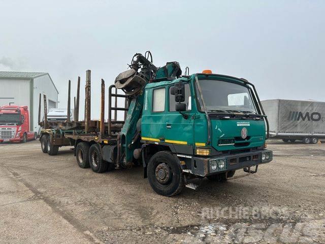 Tatra T 815 woodtransporter 6x6, crane+WILD 789+101 Terepdaruk