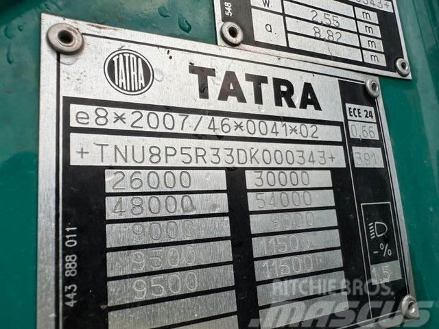 Tatra woodtransporter 6x6, crane + R.CH trailer vin343 Rönkszállító teherautók