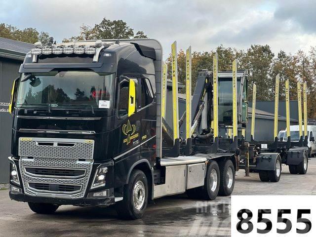 Volvo FH 750 Euro 6 6x4 + PAVIC Holzt Komplettzug Rönkszállító teherautók