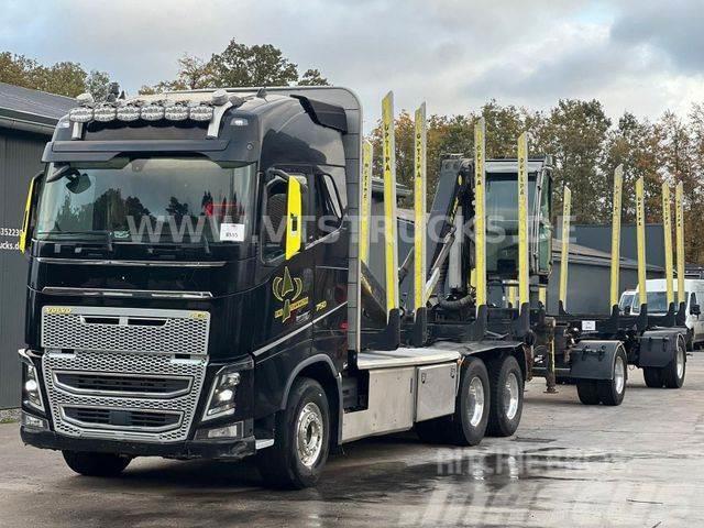 Volvo FH 750 Euro 6 6x4 + PAVIC Holzt Komplettzug Rönkszállító teherautók