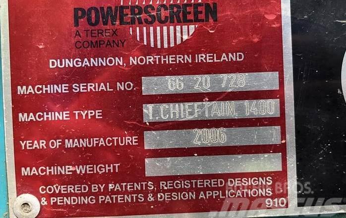 Powerscreen Chieftain 1400 Osztályozó berendezések