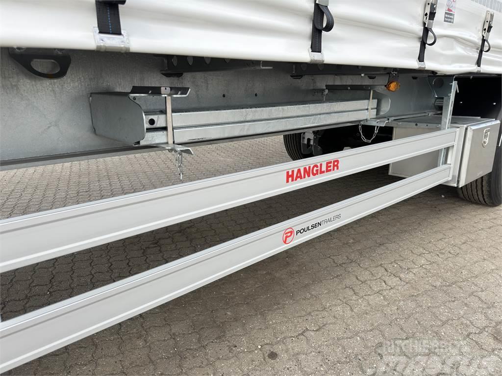 Hangler 3-aks 45-tons gardintrailer Nordic Elhúzható ponyvás félpótkocsik