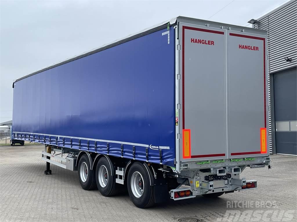 Hangler 3-aks 45-tons gardintrailer truckbeslag Elhúzható ponyvás félpótkocsik
