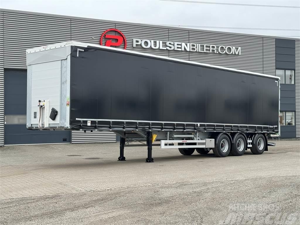 Hangler 3-aks 45-tons gardintrailer truckbeslag Elhúzható ponyvás félpótkocsik