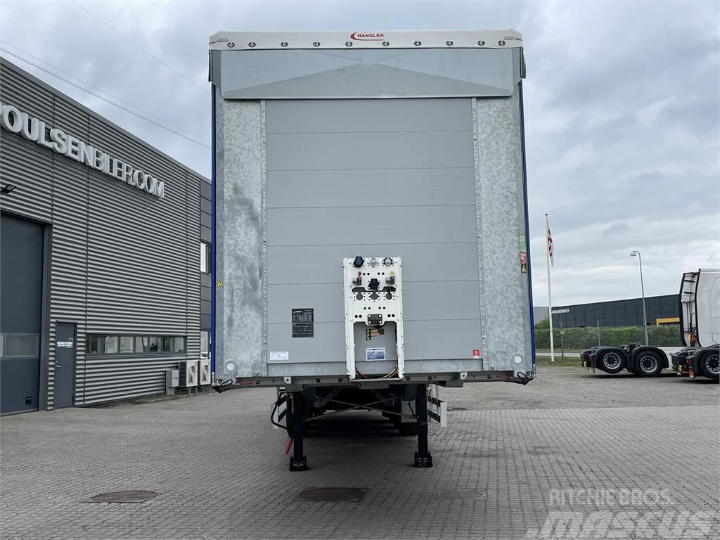 Hangler 3-aks gardintrailer Zepro lift + hævetag Elhúzható ponyvás félpótkocsik