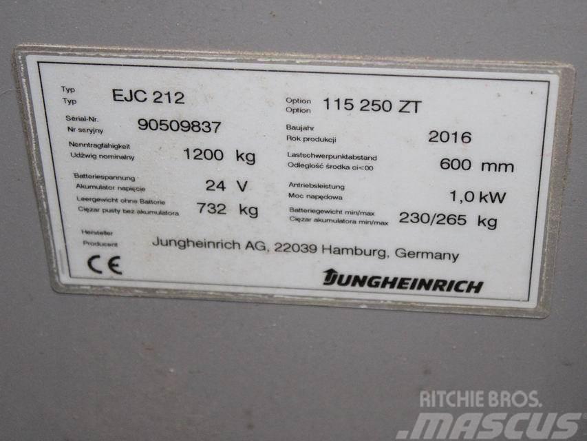 Jungheinrich EJC 212 115-57 250ZT Gyalogkíséretű targonca