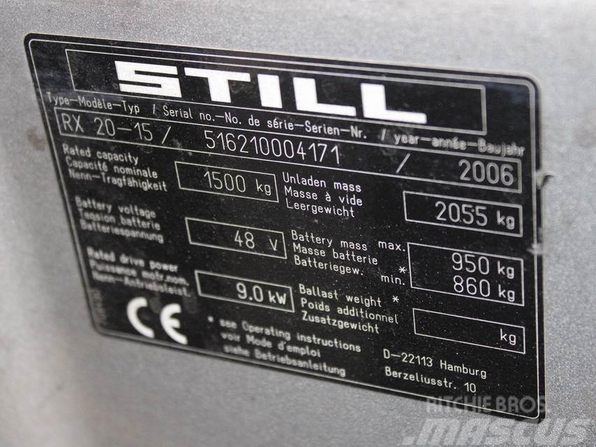 Still RX 20-15 6210 Elektromos targoncák