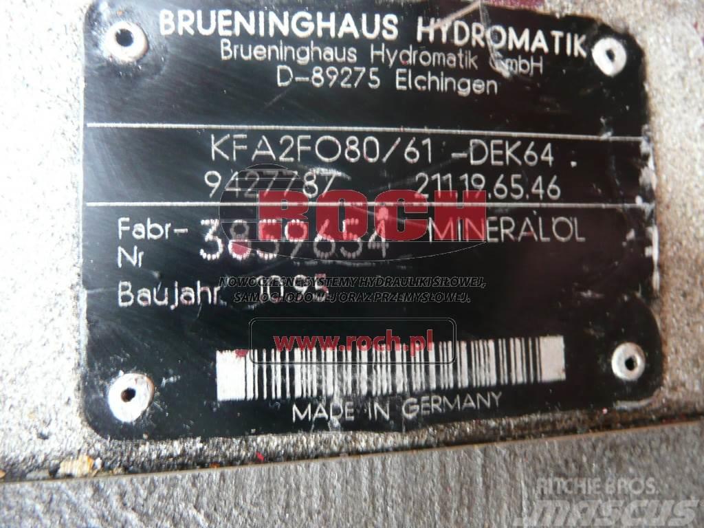 Brueninghaus Hydromatik KFA2F080/61-DEK64 9427787 211.19.65.46 Hidraulika