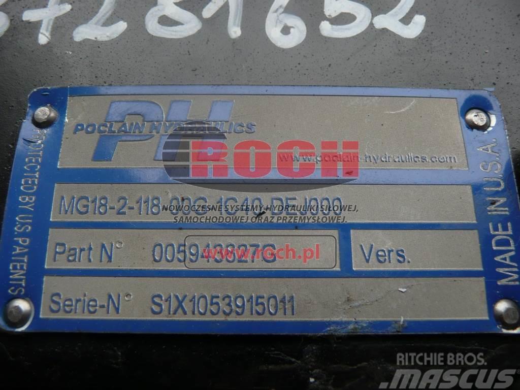 Poclain MG18-2-118-00G-1C40-DEJ000 005943827-G 87281652 Motorok