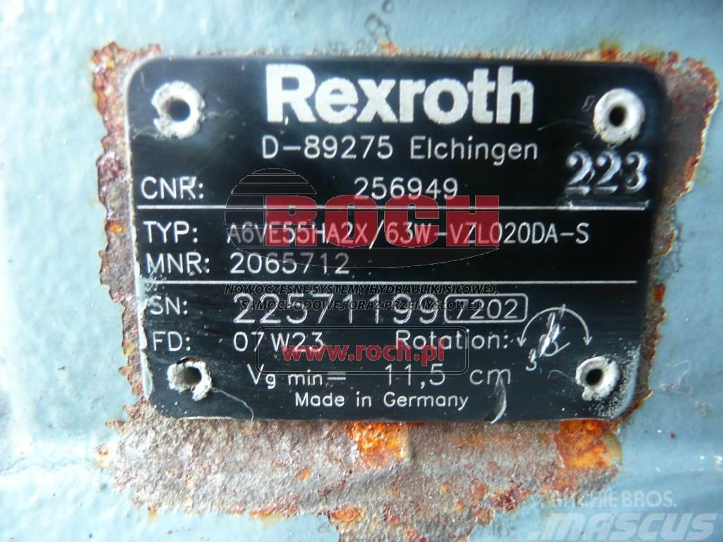 Rexroth A6VE55HA2X/63W-VZL020DA-S 2065712 256949 Motorok