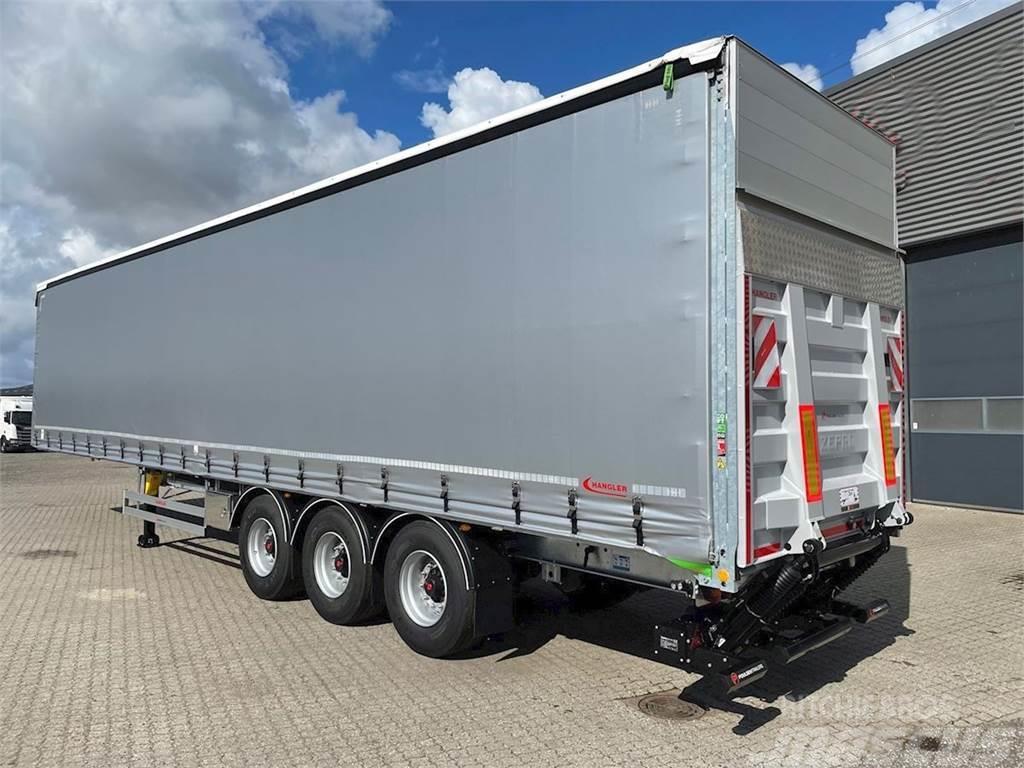 Hangler 3-aks - 2500 kg Zepro lift + Hævetag Elhúzható ponyvás félpótkocsik