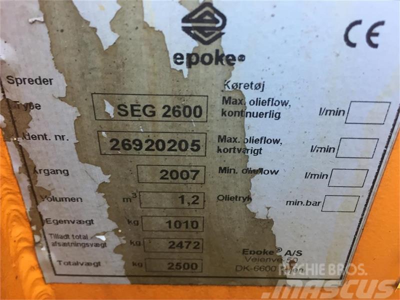 Epoke Capella SEG2600 Homok és Sószórók