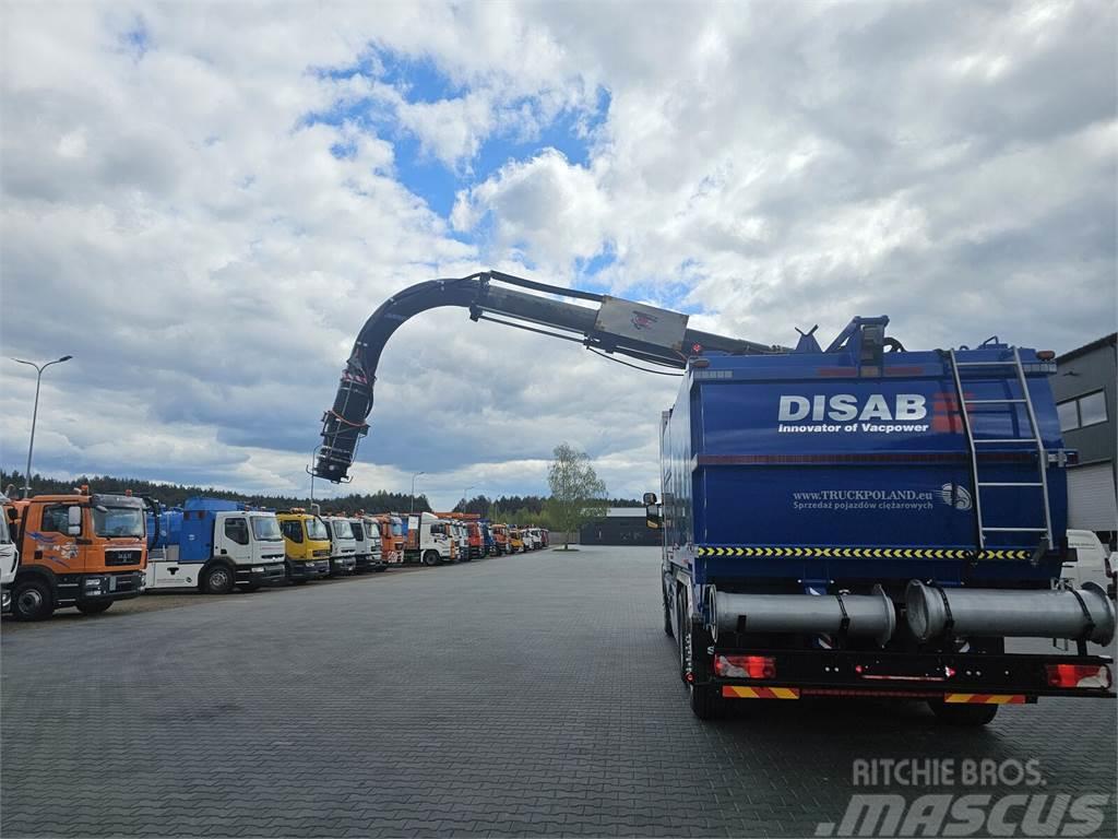 Scania DISAB ENVAC Saugbagger vacuum cleaner excavator su Hulladék szállítók