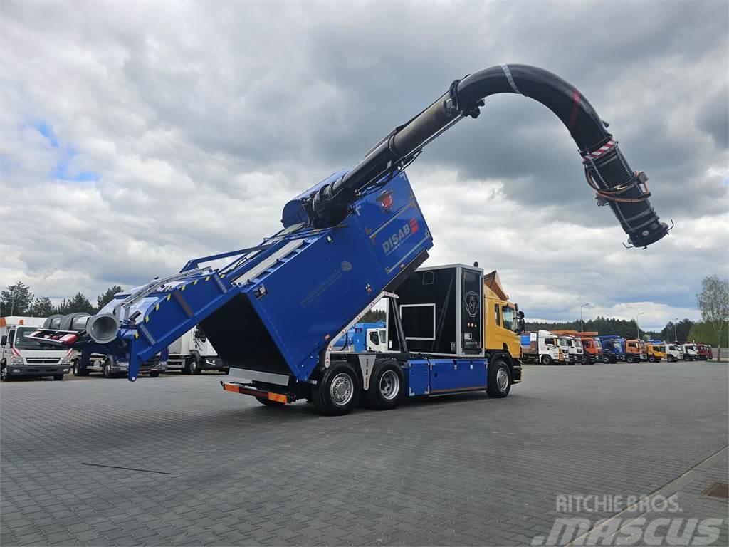 Scania DISAB ENVAC Saugbagger vacuum cleaner excavator su Hulladék szállítók