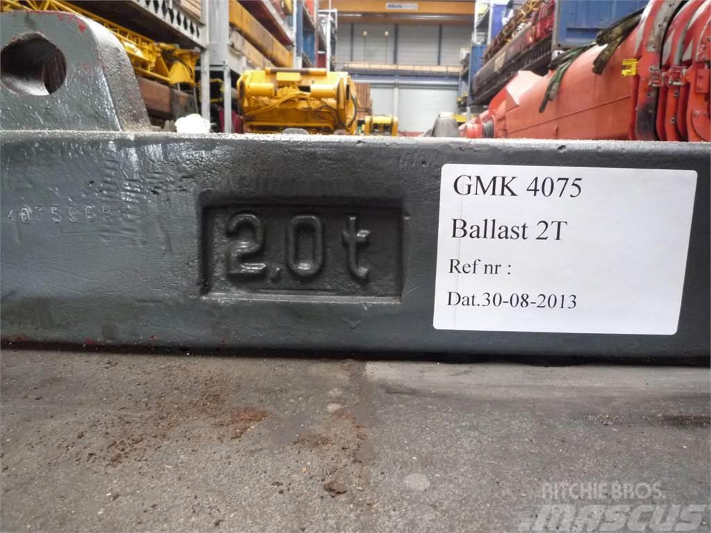 Grove GMK 4075 counterweight 2,0 ton Daru tertozékok és felszerelések