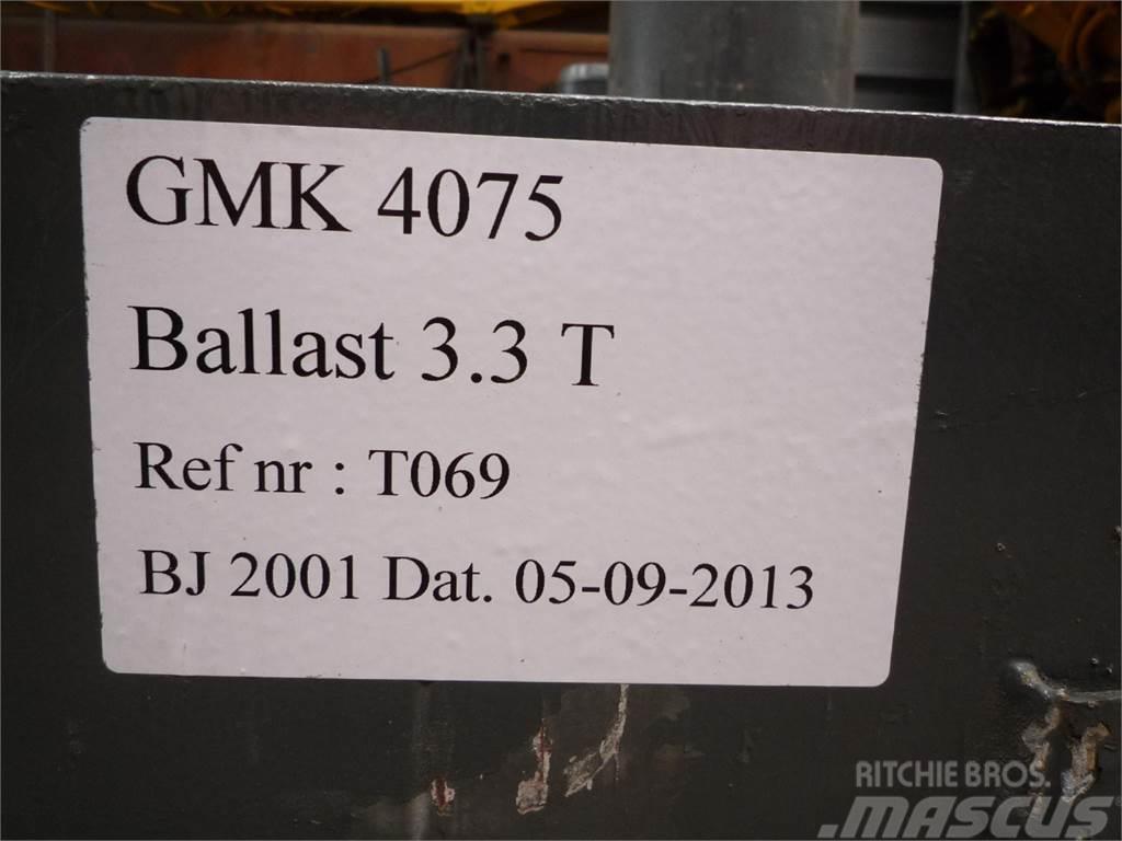 Grove GMK 4075 counterweight 3,3 ton Daru tertozékok és felszerelések