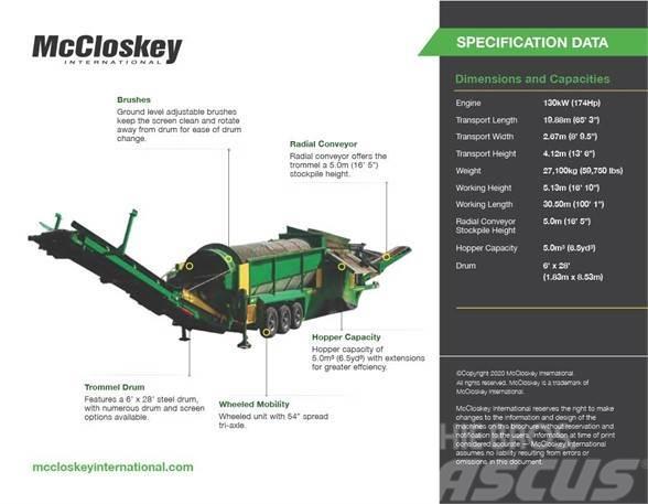 McCloskey 628RE Osztályozó berendezések