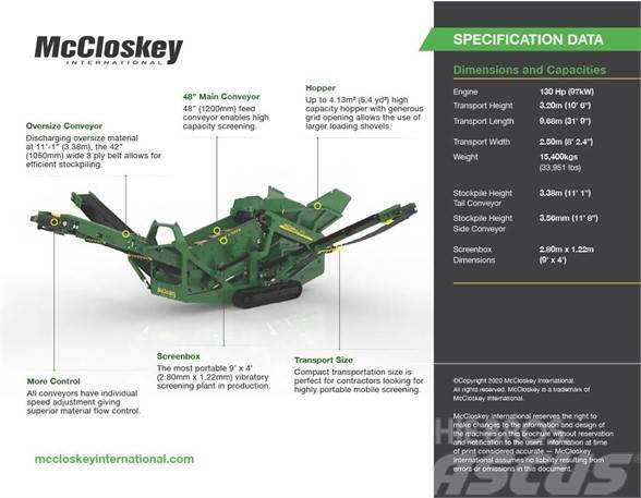 McCloskey R70 Osztályozó berendezések