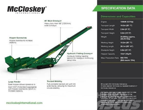 McCloskey RF80 Konvejorok