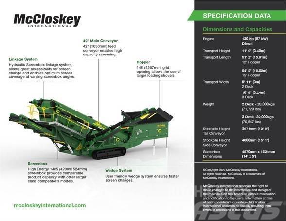 McCloskey S1302DT Osztályozó berendezések