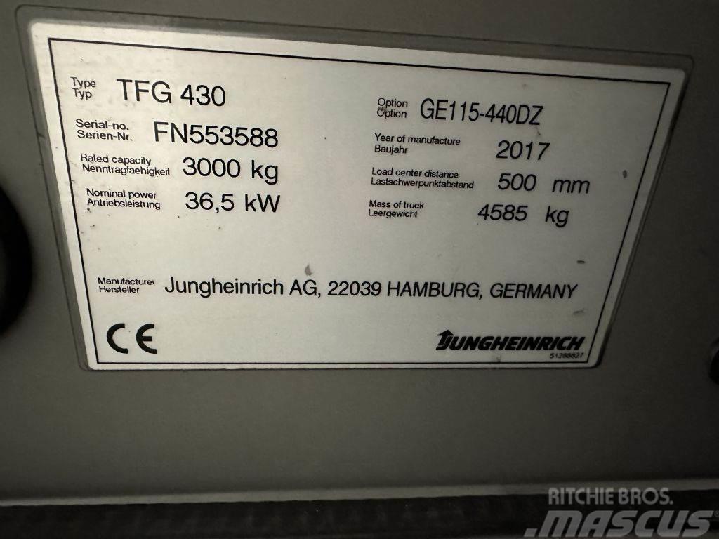 Jungheinrich TFG 430 - TRIPLEX 4,4 m Gázüzemű targoncák