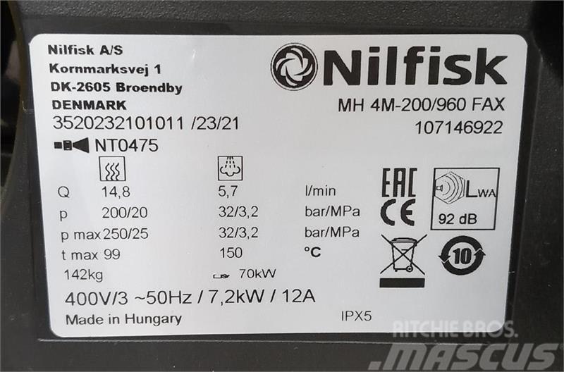 Nilfisk 200/960 FAX Magasnyomású mosók
