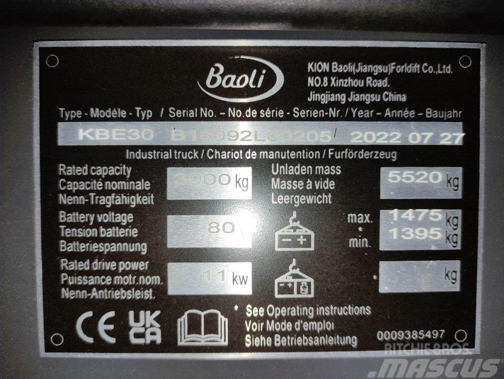 Baoli KBE30 Elektromos targoncák