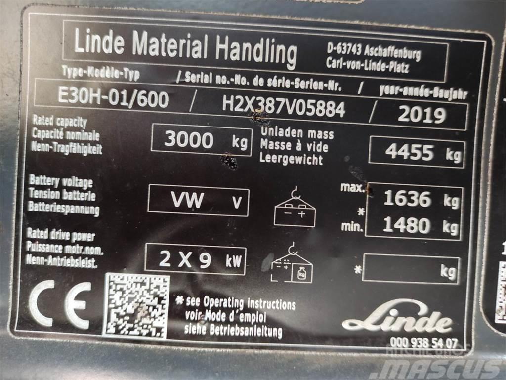 Linde E30H-01/600-387 Elektromos targoncák