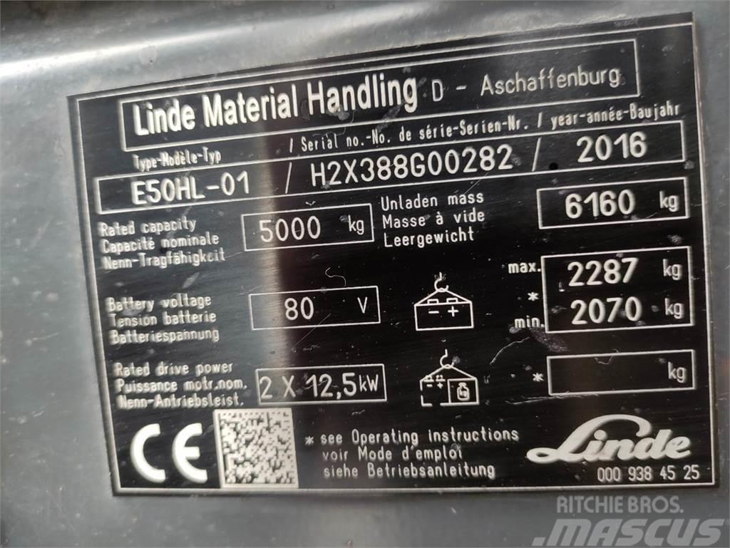 Linde E50HL-01-388 Elektromos targoncák